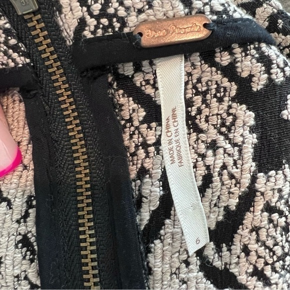 Free People Snake Jacquard Mini Skirt Size 6 Snakeskin Print Y2K Twee Grunge - Picture 6 of 7